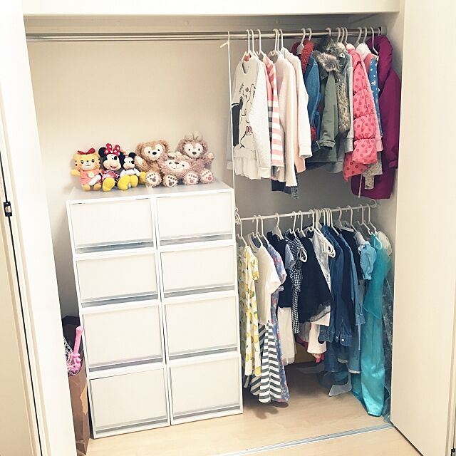 My Shelf,突っ張り棒,子供部屋,洋服収納,クローゼット,無印良品,おもちゃ収納,片付け Erinの部屋