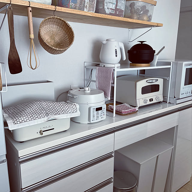 暮らしの道具,趣味,手作り,ハンドメイド,米とぎザル,及源鋳造,南部鉄器の鉄鍋,アラジントースター,towerトースターラック,アイリスオーヤマ電気圧力鍋,BRUNOホットプレート,刺し子ふきん,刺し子,キッチンクロス,ホワイトキッチン,Kitchen,ホビーラホビーレ,オリムパス,お気に入りに囲まれた暮らし,おうち見直しキャンペーン,RoomClipショッピング,イベント受賞 Mikiの部屋