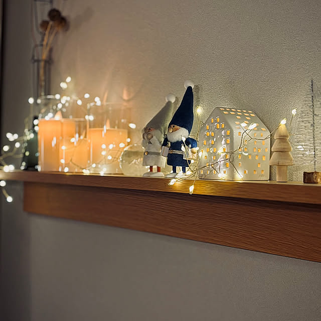 My Shelf,クリスマス,無印良品,無印良品 壁に付けられる家具,LEDキャンドル,ノルディカニッセ,ケーラーアーバニア kurinokiの部屋