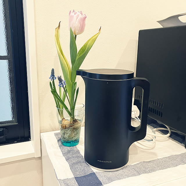 Kitchen,recolte,時短料理で早い夕食,時短料理,黒家電,黒家電に統一したい,レコルテ　自動調理ポット,レコルテ,新生活 Tomorinの部屋