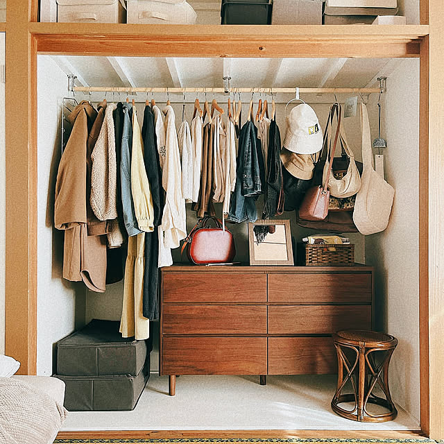 Bedroom,シンプルインテリア,和室,ベッドルーム,DIY,押入れ,押入れ改造 55teaの部屋