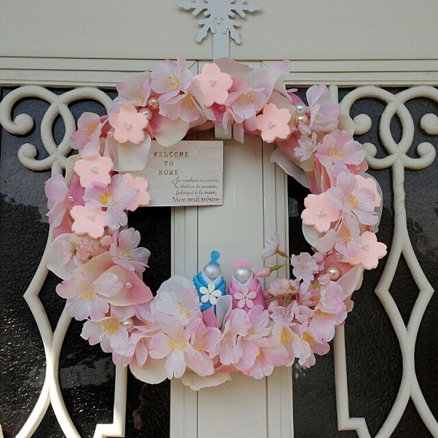 Entrance,ダイソー♡,はんどめいど♪,セリア,ひな祭り,リース 手作り noririn.の部屋