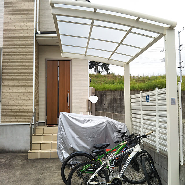 Entrance,サイクルポート,自転車置き場,アルミボーダーフェンス,アルミフェンス,ダルトン,パーキングサイン kana_ciiの部屋