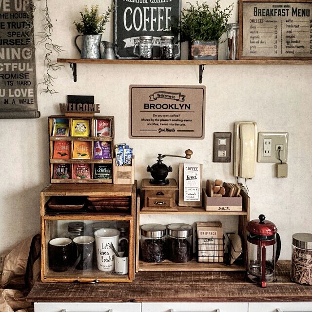 カフェコーナー作りにトライ コーヒータイムのある日常を Roomclip Mag 暮らしとインテリアのwebマガジン
