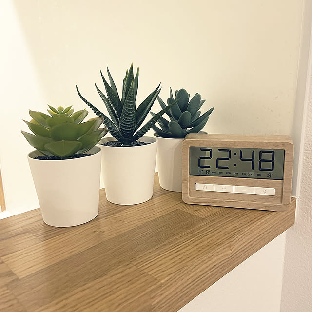 時計,セカンドリビング,二世帯同居,二世帯住宅の二階,ダイソー,100均,観葉植物,IKEA,フェイクグリーン,Kitchen chottone210の部屋