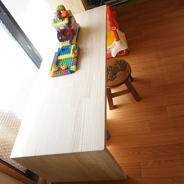 My Desk,DIY,お絵かき机,二人用,ローテーブル,コの字テーブル alto3の部屋