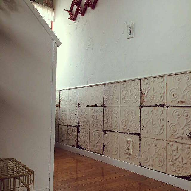 Entrance,珪藻土の壁,壁紙,輸入壁紙,壁紙屋本舗,セルフペイント himenekoの部屋