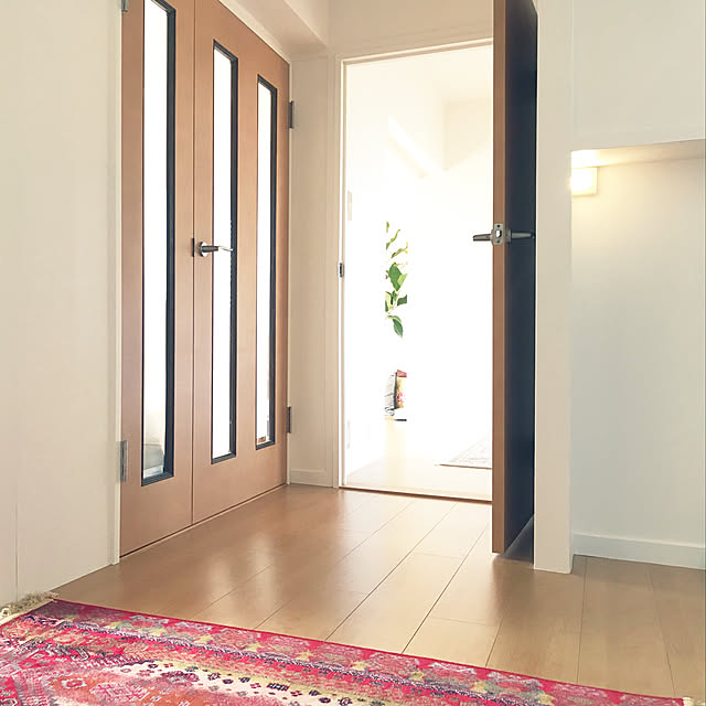 Entrance,センサーライト,OLEBY,団地リノベーション,団地インテリア,ひとり暮らし,玄関マット,シンプルライフ,ミックススタイル,IKEA,玄関,団地 dekoの部屋