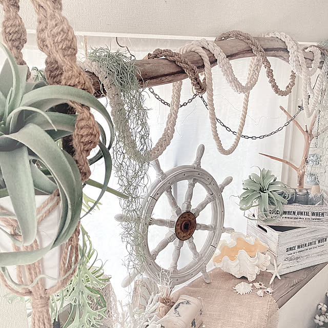 Lounge,海を感じるインテリア,鎖ロープ,ハンドメイド,お気に入り♡,お気に入りの場所,くつろぎ空間,至福の時間,暮らしを楽しむ,おうち時間,心地よい暮らし,好きな時間,自分好みに♡,リラックス時間,私の好きなこと soraの部屋