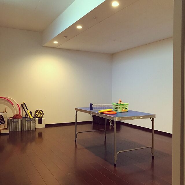 Bedroom,子供スペース,地下室,イベント参加用,秘密基地,おもちゃの卓球台,子供のいる暮らし,卓球,キッズスペース kjktの部屋