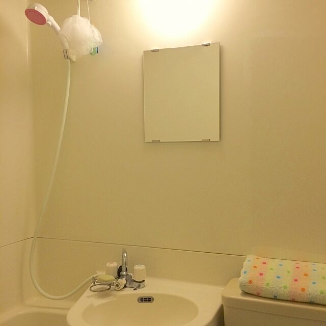 Bathroom,3点ユニット,石けん,シャワーヘッド,一人暮らし,ユニットバス,KEYUCA 96369の部屋