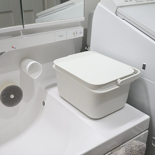 マーナ,バケツ,つけ置き,マイホーム,注文住宅,シンプルインテリア,シンプルな暮らし,泉北ホーム,Bathroom mikaの部屋