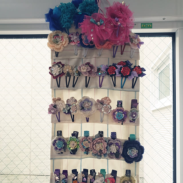 My Shelf,ヘアピン収納,ヘアピンホルダー,収納,ベビーピン,窓,壁掛け junkunの部屋