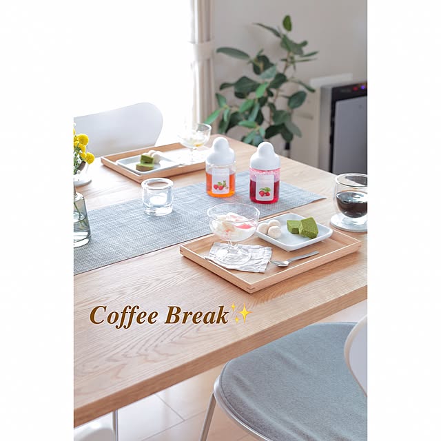 My Desk,無印良品,bodum,セブンチェア,ナチュラル,HOLMEGAARD,SCOPE,kivi,キャンドルホルダー,観葉植物,イッタラ,整理収納アドバイザー１級,アルネヤコブセン sebumの部屋
