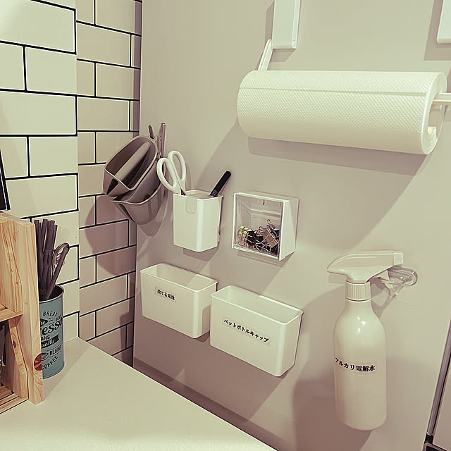 Kitchen,ダイソー,ナチュラル,リフォーム,あかちゃんのいる部屋,フルリノベーション,整理収納アドバイザー2級,自然と暮らす,中古マンションリノベ,隙間収納,ダイソーで整う,キッチン収納,デッドスペース　隙間収納,デッドスペース活用,冷蔵庫横収納 asahinahomeの部屋