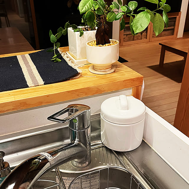 Kitchen,野田琺瑯,ナチュラル,シンプル,三角コーナー代用品,琺瑯ポット,琺瑯 konyoの部屋