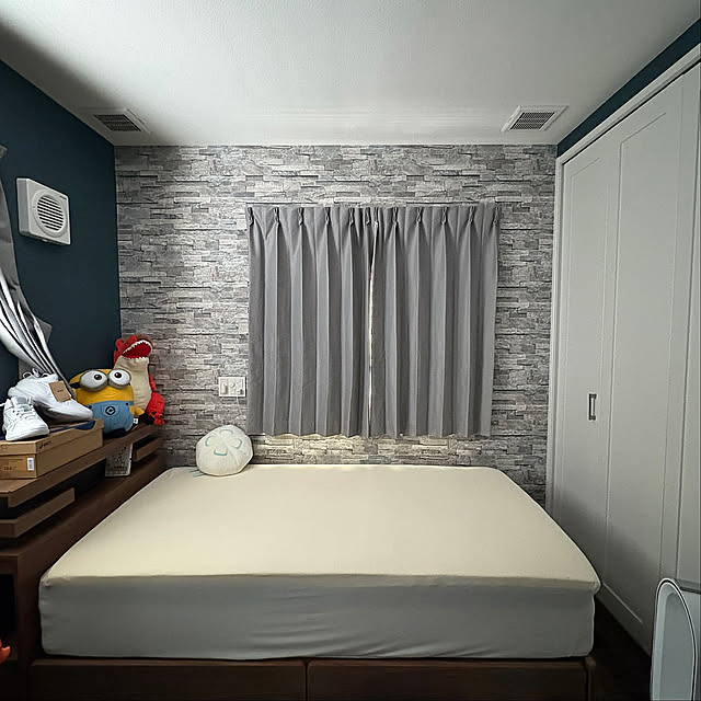 On Walls,子供部屋♡,子供部屋カーテン,子供部屋男の子,子供部屋,遮光1級遮熱遮音,遮光1級,イージーオーダーカーテン,イージーオーダー,ニトリのカーテン,ニトリ Akubiの部屋