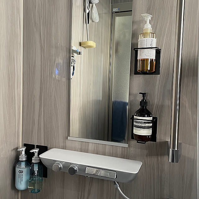 Bathroom,セリアも使えるよ,定番アイテム,TOTO,サザナ,1717サイズ,シャンプー収納,towerマグネットシリーズ honey25の部屋