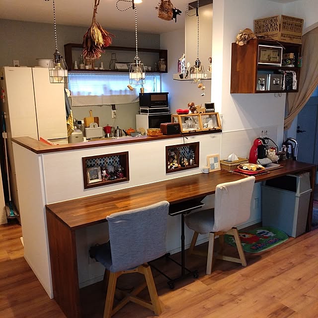 Kitchen,ダイニング,カウンターテーブル,キッチンカウンター chocococoaの部屋