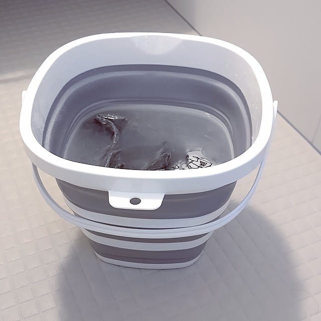 Bathroom,いぬのいる暮らし,こどものいる暮らし,500円商品,バケツ,折り畳みバケツ,掃除道具,キャンドゥ,セリアじゃなかった,間違えました kojikojiの部屋