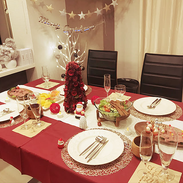 Kitchen,クリスマスインテリア,テーブルコーディネート,クリスマステーブルコーディネート,テーブル,クリスマスパーティー kiyo.1980の部屋