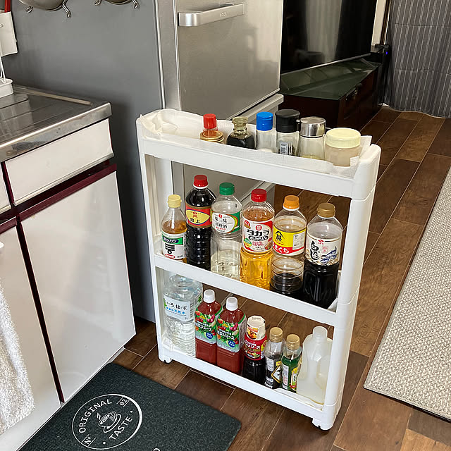 Kitchen,調味料収納,中古物件,カフェ風,キッチン,カフェ風インテリア kazu-cafeの部屋