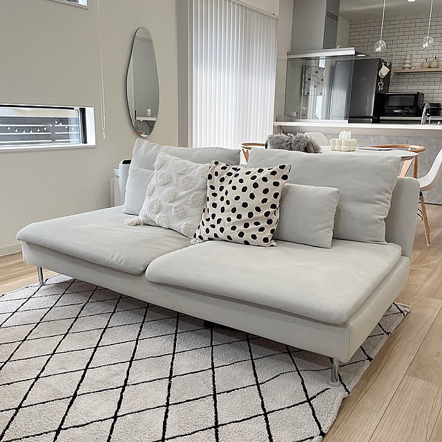 Lounge,ソーデルハムン,ソファ,LDK20畳,イケア,縦長リビング maihomeの部屋