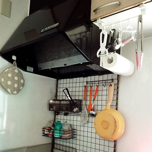 Kitchen,DIY,賃貸,一人暮らし,ワンルーム,セリア,100均,3Coins,1K,niko♡,収納棚DIY nikoの部屋