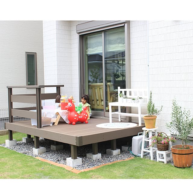 Entrance,JJPROHOME,エクステリア,建売住宅に希望を❇,こどもと暮らす,こどもと暮らす。,ウッドデッキDIY ,ウッドデッキ,モニター,すずきさんのお庭,暮らし Su-san-chiの部屋