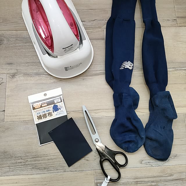 新生活,サッカー少年,補修,捕手布,seria,100均,アイロン,節約 ya_maの部屋