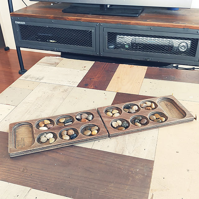 Lounge,DIY,ベニヤ板,マンカラ,端材,ボードゲーム ZAKMILDの部屋
