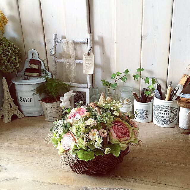 My Desk,アーティフィシャルフラワー,手作り,akiちゃん♡,母の日アレンジ,プリザーブドフラワー nonchanの部屋