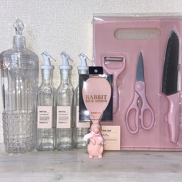 Kitchen,調理器具,一人暮らし,Francfranc,ピンク,フランフラン,ピンクの部屋,Franc Franc,フランフランのオイルボトル,ピンクインテリア HELLACUTEの部屋