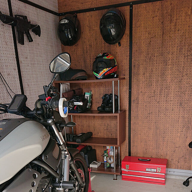 Entrance,DIY,バイクガレージ,男前 tamaの部屋