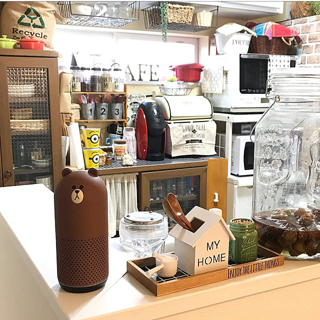 My Shelf,Clova Friends,クローバフレンズ,Clova,LINE,モニター当選,ブラウン,カフェ風インテリア,暮らしを楽しむ,モニター当選ありがとうございます,スマートスピーカー youkoの部屋