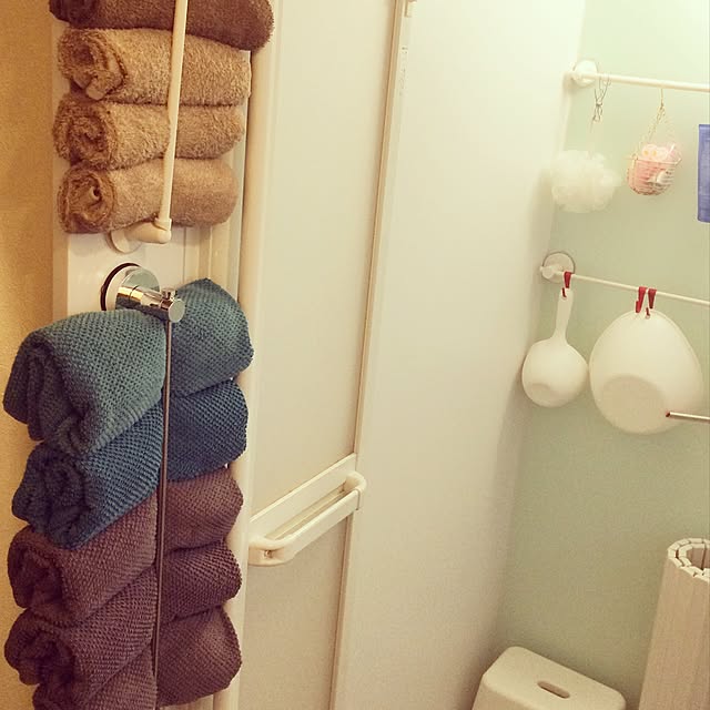 Bathroom,タオル収納,ニトリ,IKEA,整理収納アドバイザー２級,無印良品 laniの部屋