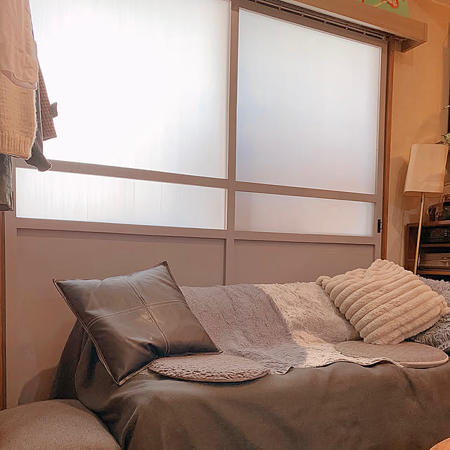 プラダンカーテン,プラダン,掃き出し窓,DIY Hideの部屋