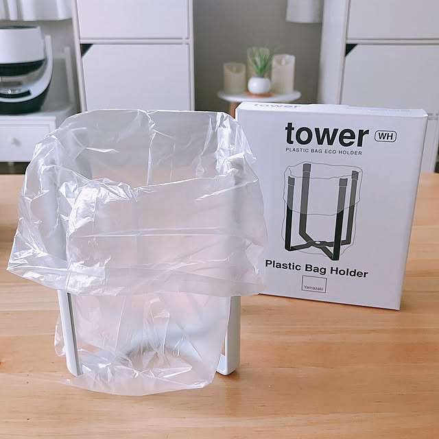 Kitchen,3回目の投稿です☆,買ってよかったもの,3枚ÜP,タワー tower,ポリ袋エコホルダー,RoomClipポイントで買いました,RoomClipショッピング,賃貸でも楽しく♪,丁寧な暮らし,すっきり暮らす,快適な暮らし,いいね、コメントに感謝です(ᐥᐜᐥ)♡ᐝ,心地よい空間,コメントお気遣いなく(⁎ᴗ͈ˬᴗ͈⁎),いつも見てくださって感謝です(^^),皆さん優しい❤︎,RC の素敵なご縁に感謝♡ natsuの部屋