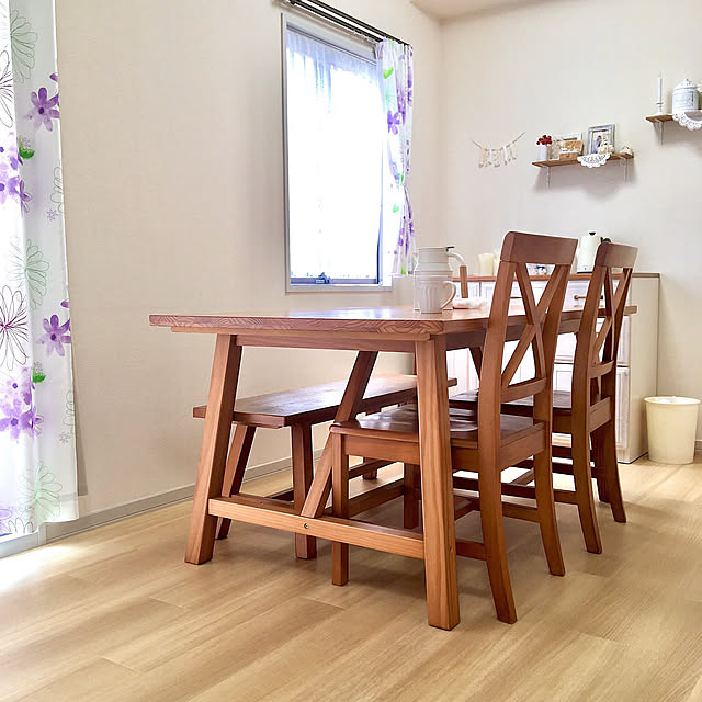 Overview,ダイニングテーブル,賃貸インテリア,ナチュラルインテリア,ニトリ,フレンチカントリー Shionの部屋