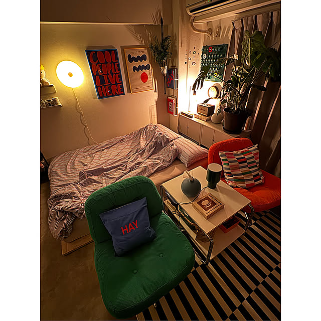 On Walls,IKEA,ディヴリンゲ,DYVLINGE,DYVLINGE ディヴリンゲ,夜のリラックスタイム,インテリア,ミッドセンチュリー,ミッドセンチュリーモダン,海外風インテリア,IKEA 照明,賃貸マンション,賃貸インテリア,シンプルインテリア,賃貸でも諦めない！,グリーンのある暮らし,イイネありがとうございます♪,ミッドセンチュリーに憧れる,フォローすごく嬉しいです♡,コメント嬉しいです♡,カラーインテリア pippiの部屋