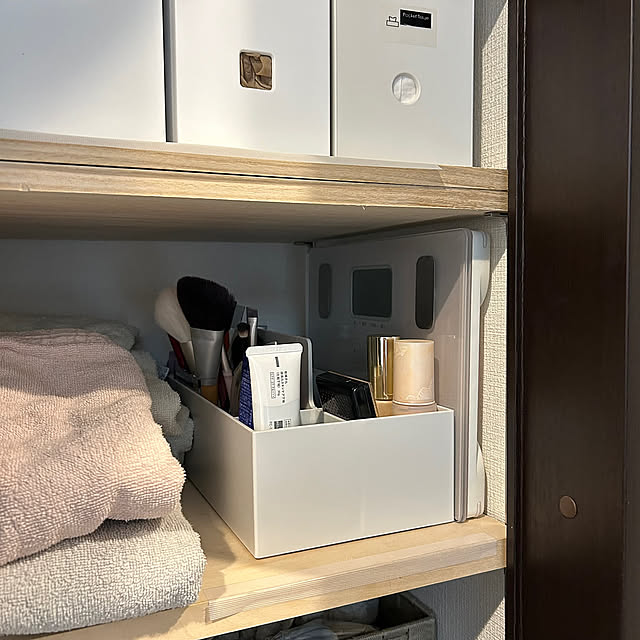 My Shelf,メイク道具収納,メイクボックス,メイク収納,化粧品収納方法,化粧品収納ボックス,化粧品収納,無印キャリーボックス,無印良品,洗面所グッズ saeの部屋