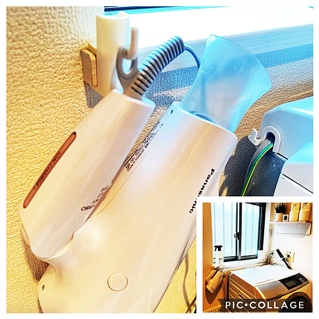 かもいフック,ひっかけ収納,ひっかけるだけ,100均,ドライヤー置き場,ドライヤーはpanasonic,ドライヤー収納,ドライヤー,ドライヤーフック掛け,フック,Bathroom tomoccoの部屋