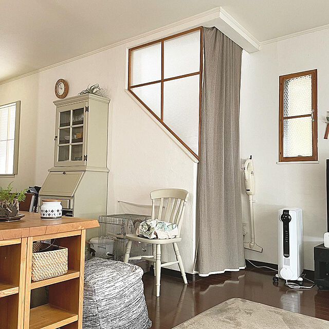 窓枠DIY,リビング階段寒さ対策,Lounge kuroの部屋