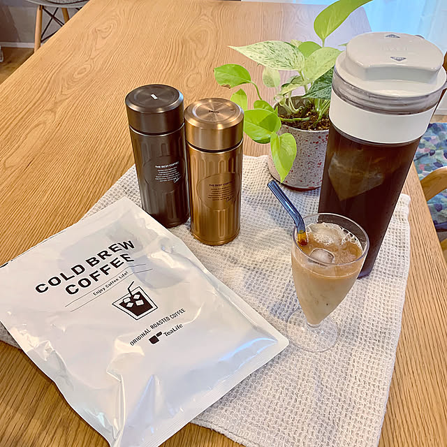 ガラスストロー,アイスコーヒーはじめました,マイボトル,水出しコーヒー,サステナブルな暮らし,My Desk Minteaの部屋