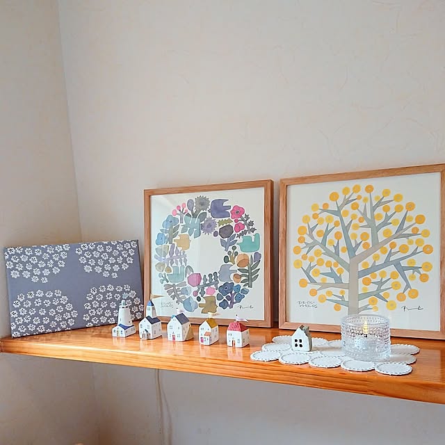 Lounge,お家の悩み,癒し♡,ナチュラル,模様替え♪,画質悪くてスミマセン(*´∩ω･`)ﾟ,marimekko ファブリックパネル,いいね♪いつもありがとうございます❤️,北欧ナチュラル♪,バーズワーズのポスター ruuの部屋