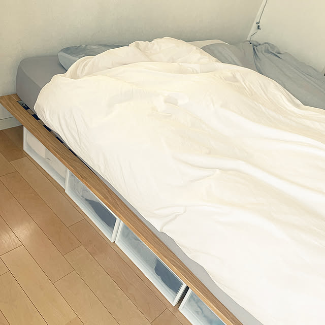 Bedroom,収納ケース,無印良品,ナチュラル,シンプル Figeacの部屋