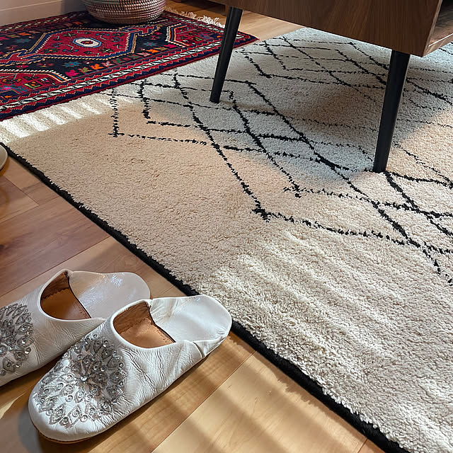 Lounge,アンティーク,ラグ,一人暮らし,ニトリ,BOHO,トライバルラグ,リラックス空間,unico ラグ,ボヘミアンインテリア,bohemian style unaの部屋