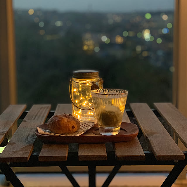 ソーラーライト,ベランダ,マンション,IKEA,IDEE,Entrance,UR賃貸 N.aiの部屋