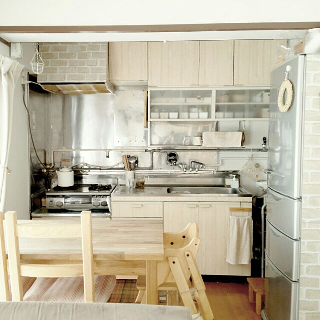 Kitchen,IKEA,無印良品,seria,ニトリ,社宅 m-mamaの部屋
