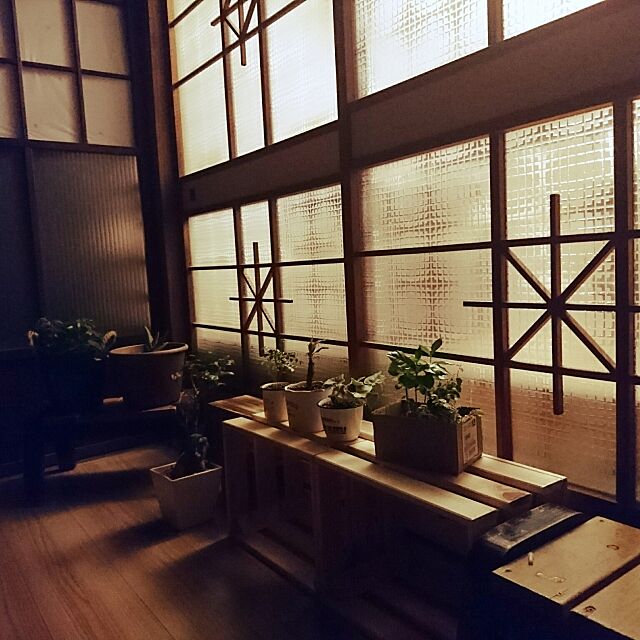 Lounge,レトロ,昔の家,ガラス戸,今はないもの sakuharuの部屋